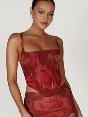 Meshki Red Rose Corset